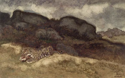 Jaguar die zijn prooi verslindt